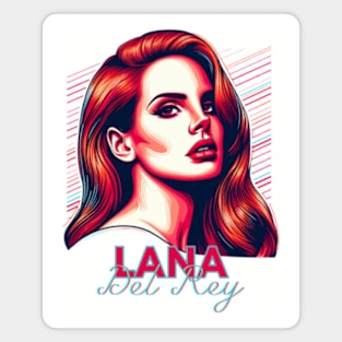 Lana Del Rey - Summer Portrait Magnet